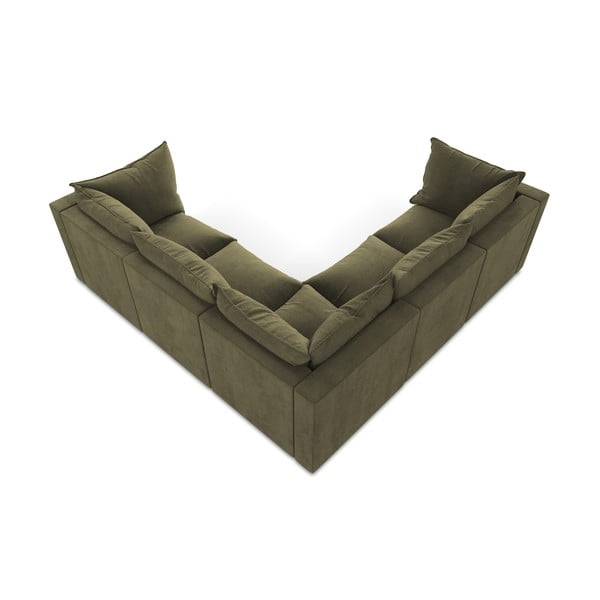 Khaki rohová pohovka Manao – Makamii-image-3