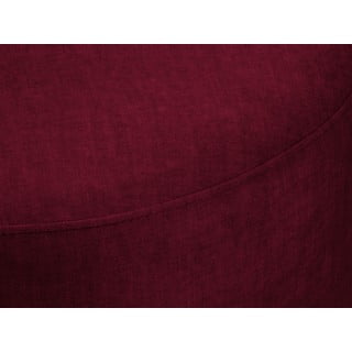 Bordový sametový puf Mazzini Sofas Debbie, ø 68 cm