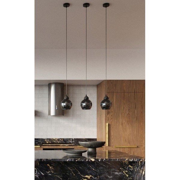 Černé závěsné svítidlo ø 15 cm Grande – Sollux-image-1