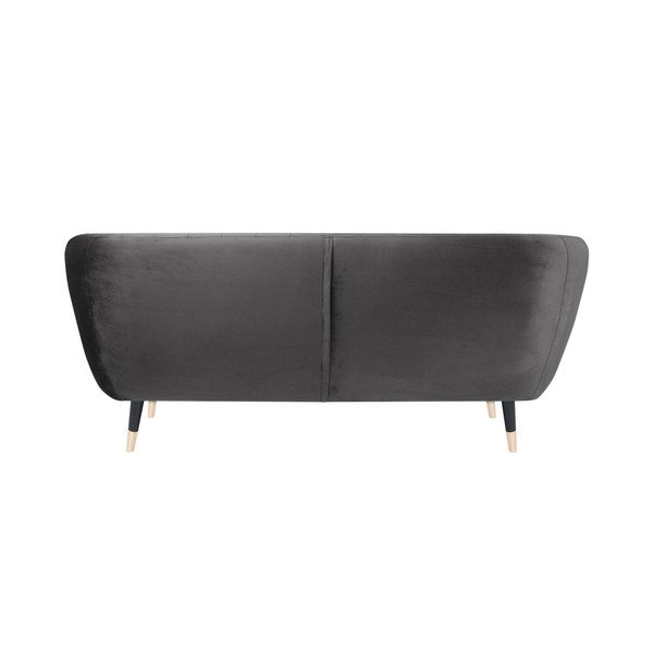 Šedá pohovka s černými nohami Mazzini Sofas Benito, 158 cm-image-4