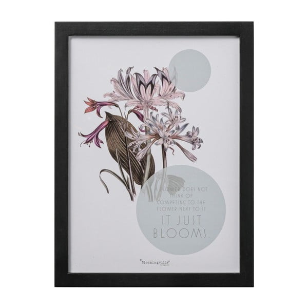 Obraz Bloomingville Flower, 40 x 30 cm