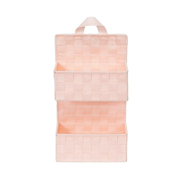 Světle růžový dvoupatrový závěsný košík Compactor Bristol-image-3