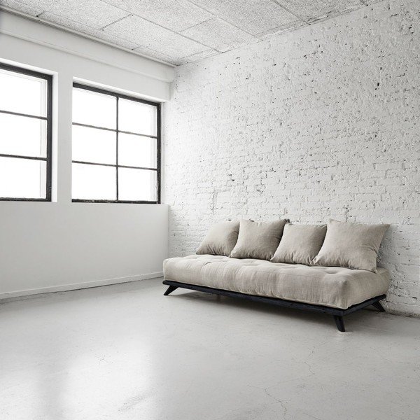 Pohovka Senza Black/Light Grey-image-1