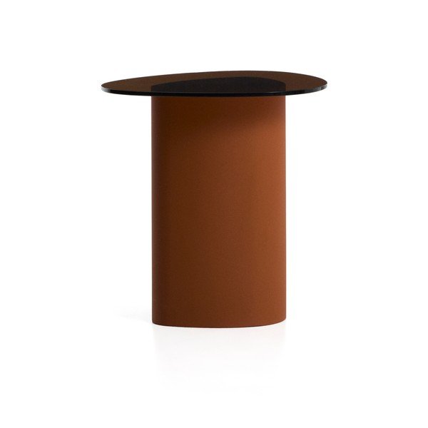 Odkládací stolek se skleněnou deskou 47x48 cm Olir – Kave Home