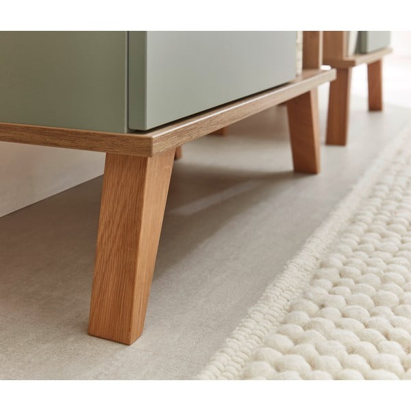 Zelená vysoká koupelnová skříňka v dekoru dubu 51x128 cm Set 963 - Pelipal-image-1