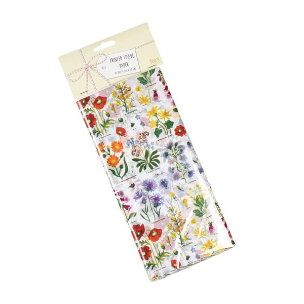 Hedvábné papíry v sadě 10 ks Wild Flowers – Rex London-image-1