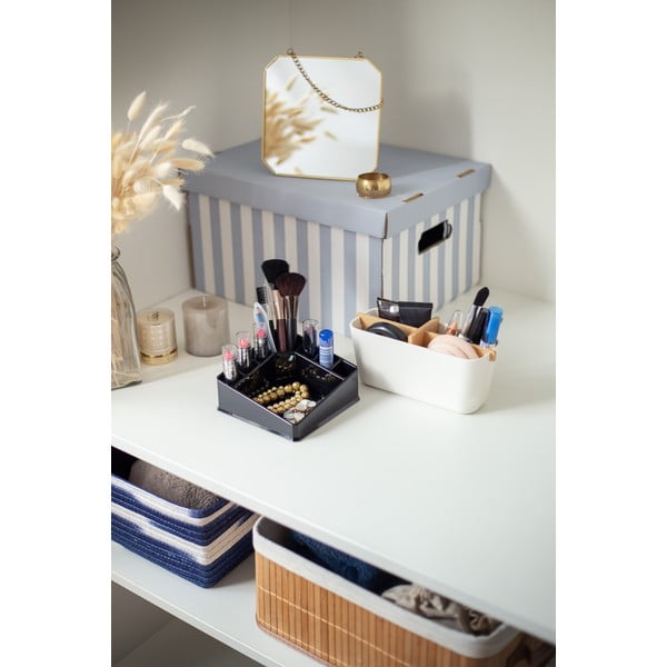 Kartonové úložné boxy s víkem v sadě 2 ks Stripes – Compactor-image-4