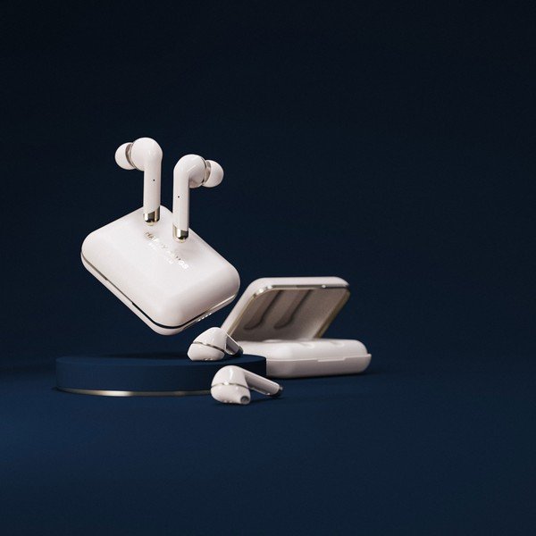Bezdrátová sluchátka ve zlaté barvě Happy Plugs Air 1 Plus In-Ear-image-4