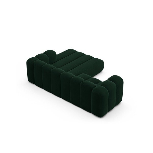 Tmavě zelená rohová pohovka (pravý roh) Lupine – Micadoni Home-image-3