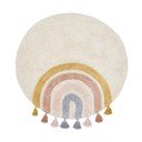 Slonovinový pratelný/ručně tkaný bavlněný dětský koberec ø100 cm Tadea – Kave Home