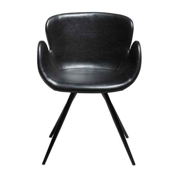 Černé čalouněné jídelní křeslo s područkami Gaia – DAN-FORM Denmark-image-2