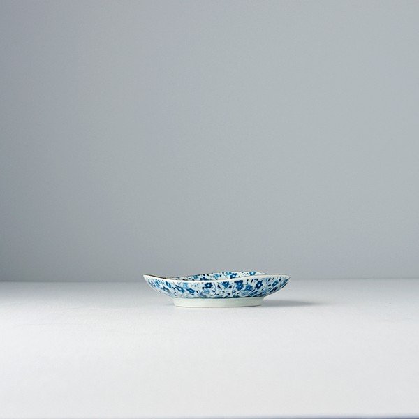 Modro-bílý keramický talířek MIJ Daisy, ø 12 cm-image-1