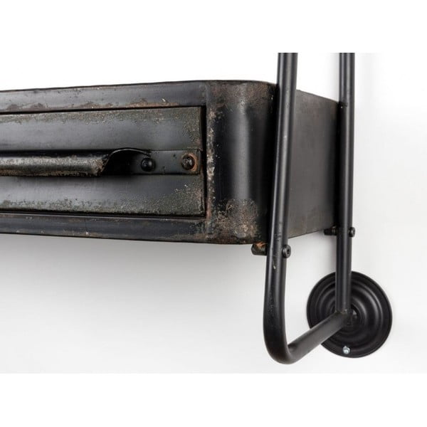 Nástěnné police se zásuvkou White Label Feng-image-3