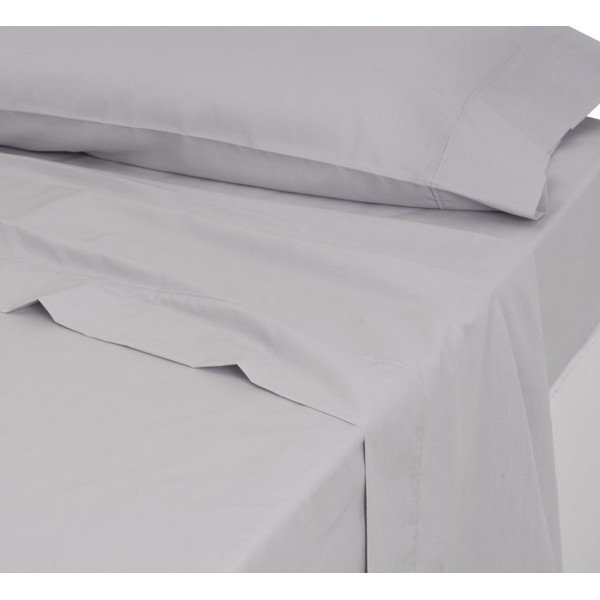 Světle šedé prostěradlo 160x270 cm – Casa Selección-image-1