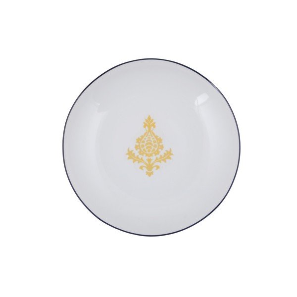 24dílná sada bílo-žlutého porcelánového nádobí Kütahya Porselen Ornaments-image-4