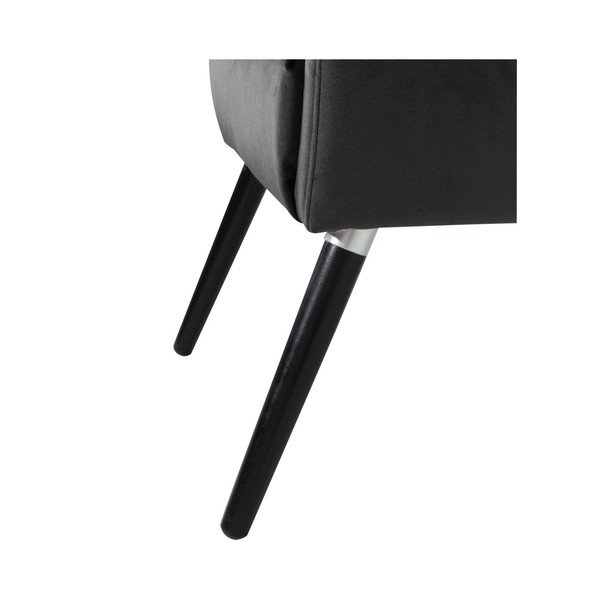 Černé křeslo ušák Max Winzer Elina Suede-image-1