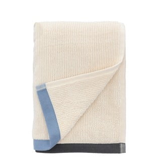 Modro-béžový bavlněný ručník 50x100 cm Contrast – Södahl