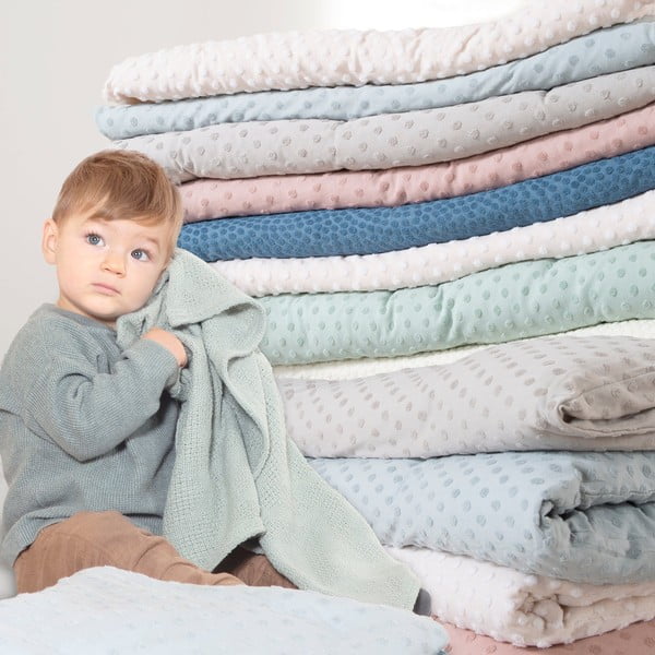 Béžový mantinel do postýlky s příměsí bavlny 170 cm Frosty Almond – Roba-image-4