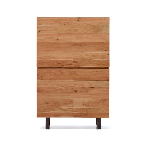 Komoda z masivu akácie v přírodní barvě 100x155x40,5 cm Uxue – Kave Home