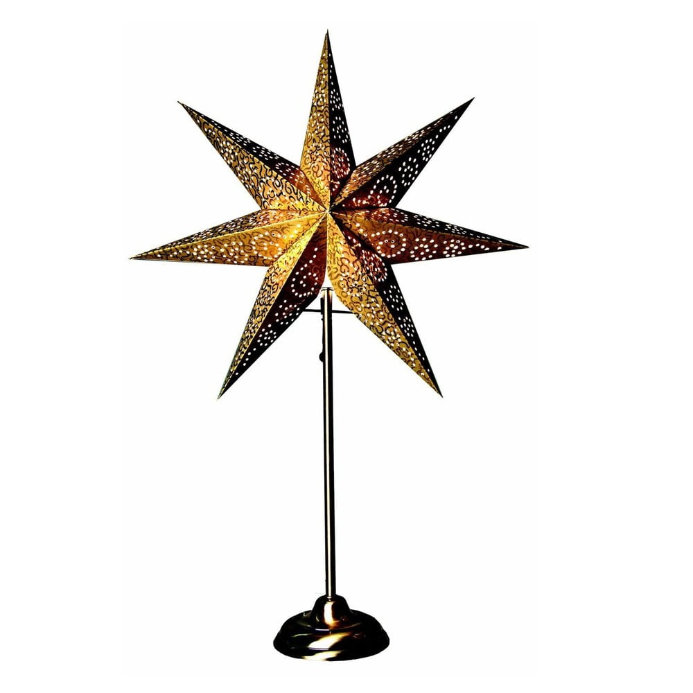 Svítící hvězda se stojanem Antique Gold, 70 cm