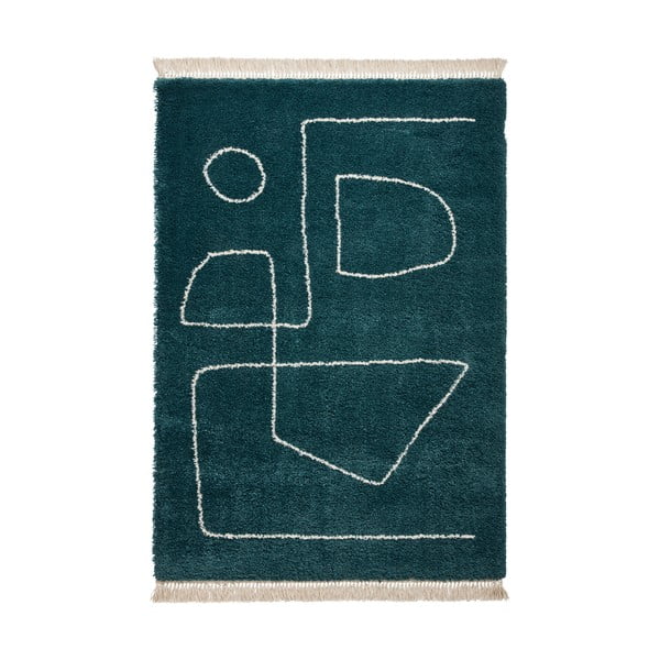 Smaragdově zelený koberec Think Rugs Boho, 160 x 220 cm
