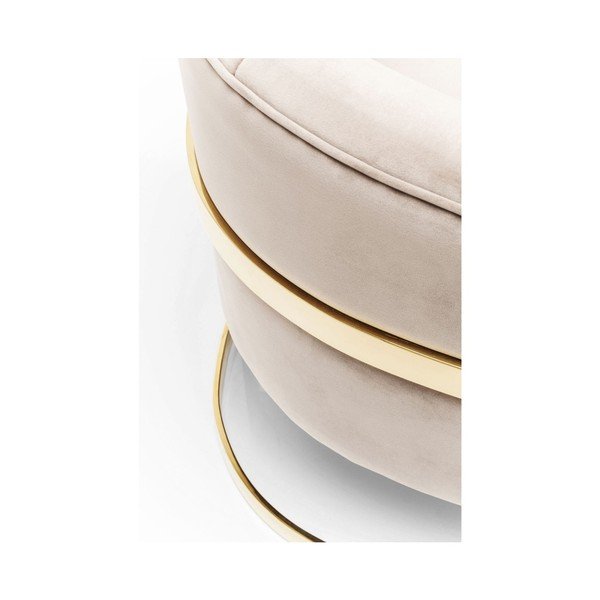 Béžové křeslo s detaily ve zlaté barvě Kare Design Pure Elegance-image-3