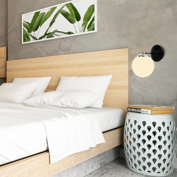 Černo-bílé nástěnné svítidlo Opviq lights My Legend-image-4