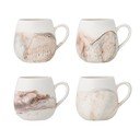 Krémové hrnky v sadě 4 ks z kameniny 250 ml Lyre – Bloomingville