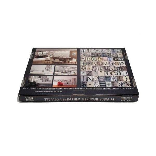 Kreativní koláž 1Wall Typo Grey-image-3