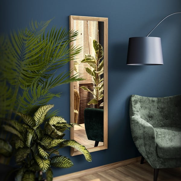 Nástěnné zrcadlo v hnědém rámu Styler Paris, 47 x 147 cm-image-1