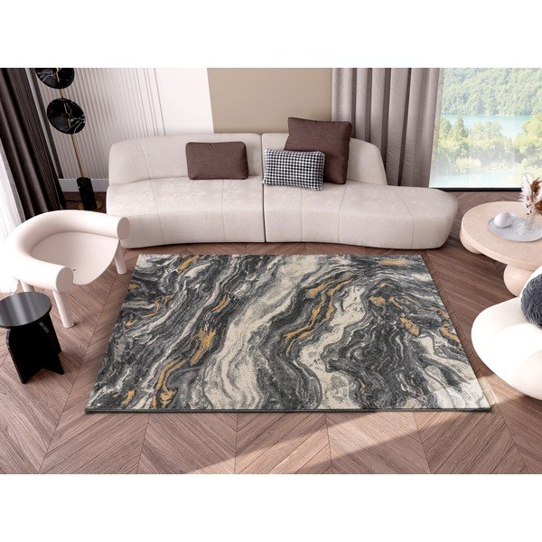 Šedý koberec 200x140 cm Marmol Onda - Universal-image-1