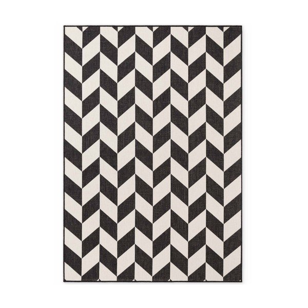Černý/krémový vnitřní a venkovní koberec 160x230 cm Haringey Terrick – Ted Baker