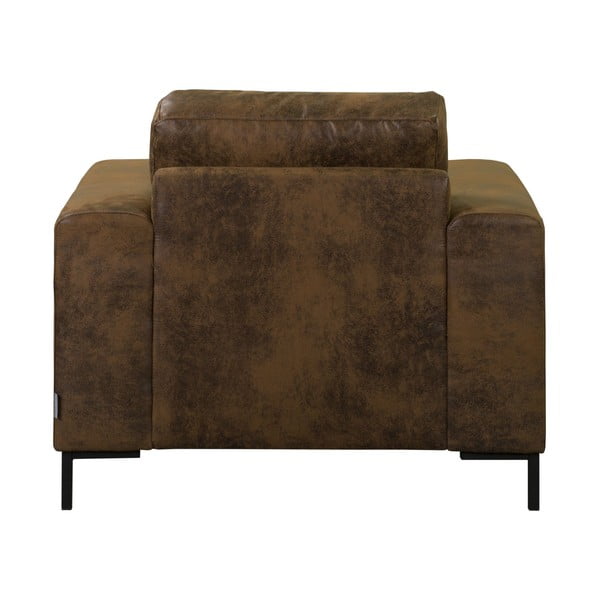 Hnědé křeslo z imitace kůže Lofty Lilly – Miuform-image-4