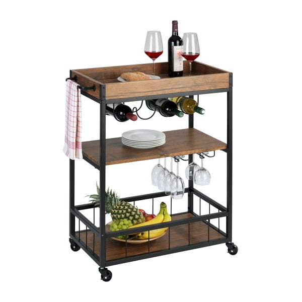 Pojízdná kuchyňská police Wenko Rustico-image-2