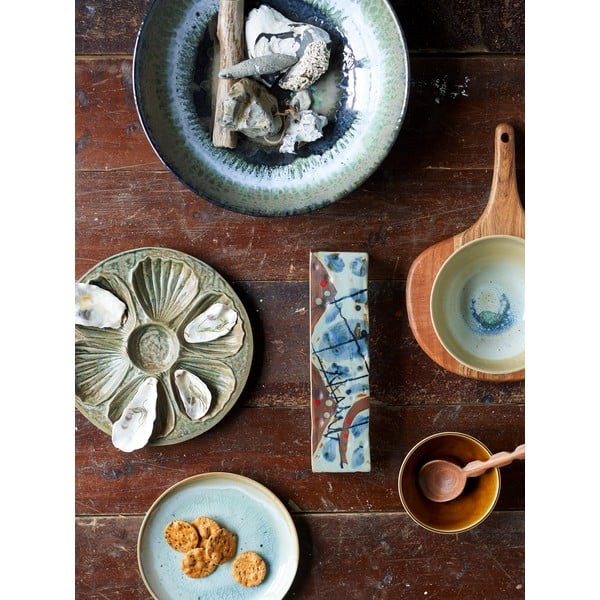 Zelená miska z kameniny 500 ml Heather – Bloomingville-image-1