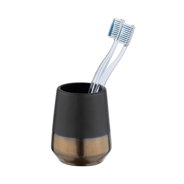 Černý kelímek na zubní kartáčky Wenko Brandol-image-2
