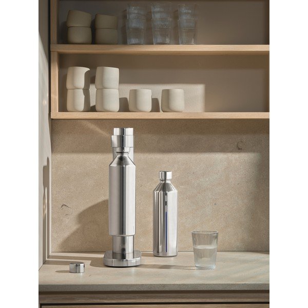 Výrobník sody z nerezové oceli ve stříbrné barvě Brus – Stelton-image-4