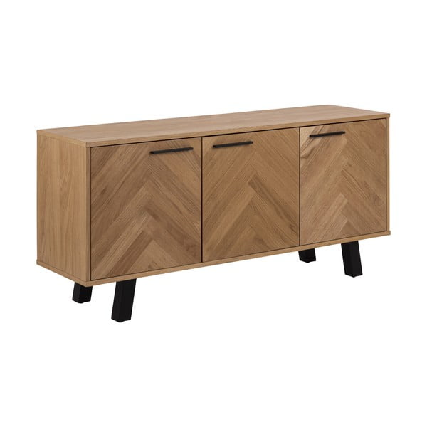 Nízká komoda v dekoru dubu 150x71 cm Brighton - Actona-image-2