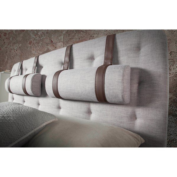 Dvoulůžková postel s nohami z ořechového dřeva Ángel Cerdá Olivia, 150 x 200 cm-image-1