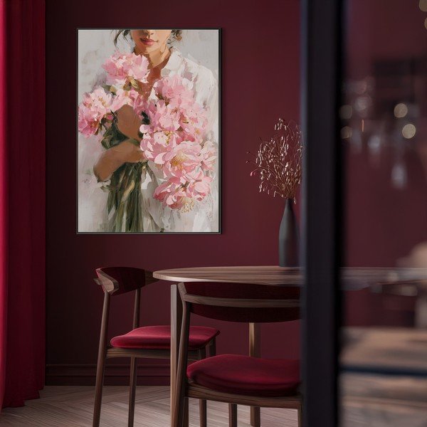Tištěný obraz s rámem/na plátně 70x100 cm Floral Embrace – Styler-image-3