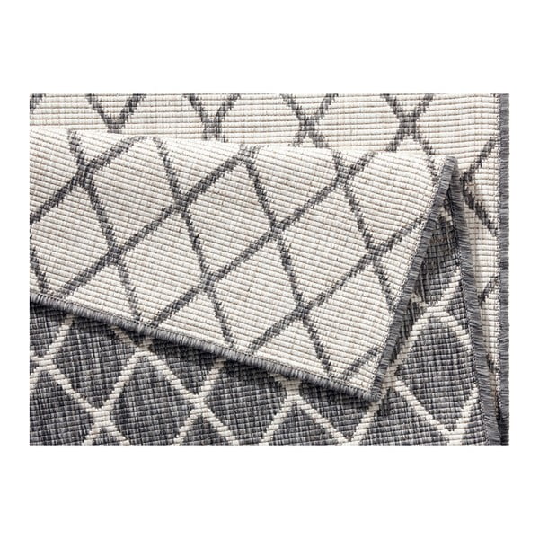 Šedo-krémový venkovní koberec NORTHRUGS Malaga, 80 x 350 cm-image-3