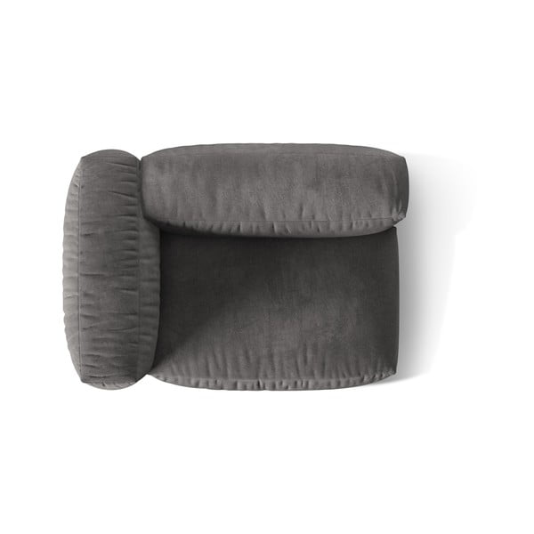 Šedý sametový modul pohovky (levý roh) Martina – Micadoni -image-3