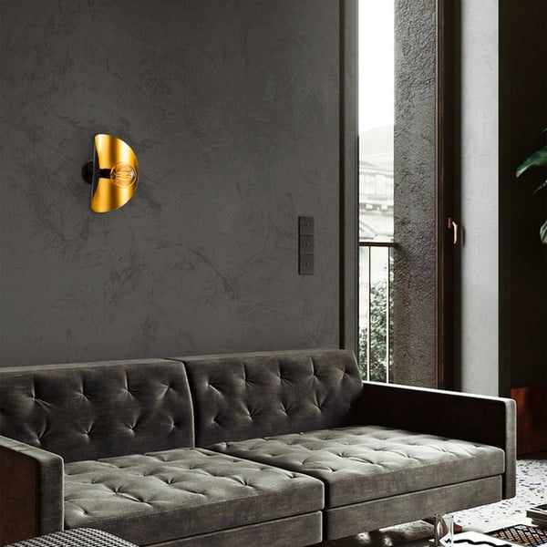 Nástěnné svítidlo v černo-zlaté barvě Sivani – Opviq lights-image-1