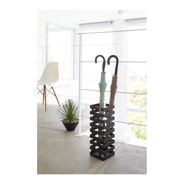 Černý stojan na deštníky YAMAZAKI Brick-image-1