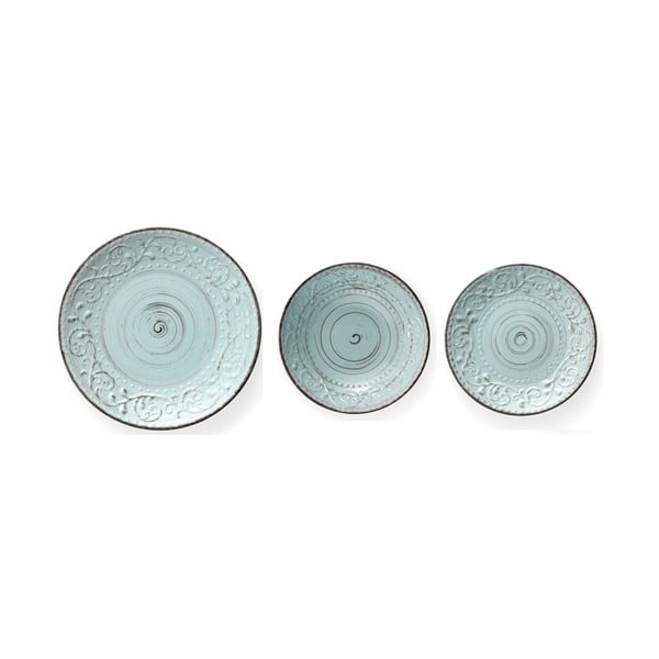 Tyrkysový jídelní talíř z kameniny Brandani Serendipity, ⌀ 27,5 cm-image-3