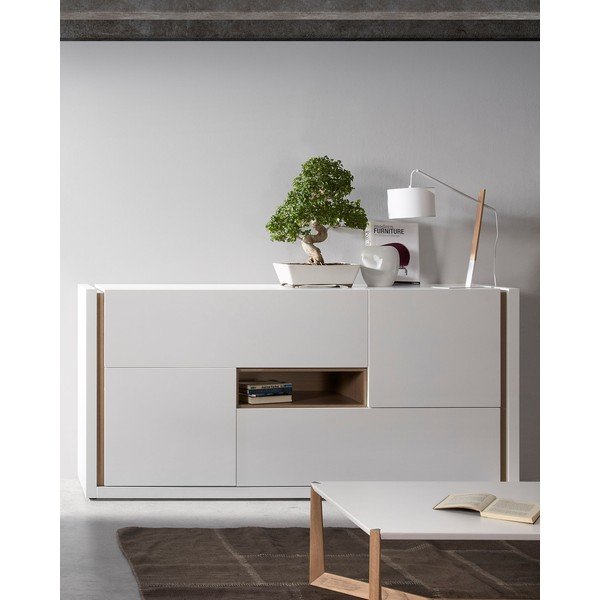Bílá komoda Kave Home Qu-image-1
