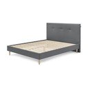 Šedá čalouněná dvoulůžková postel s roštem 180x200 cm Tory - II. jakost – Bobochic Paris