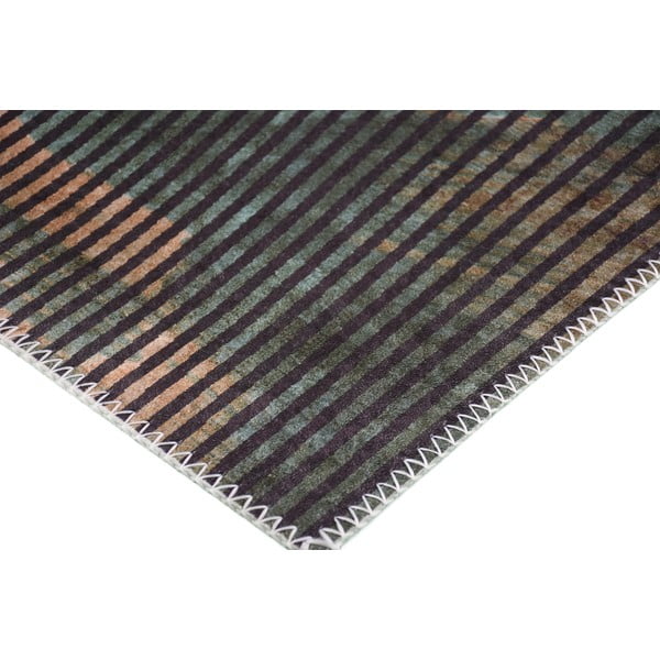 Tmavě zelený pratelný koberec 80x150 cm – Vitaus-image-2