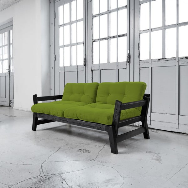 Rozkládací pohovka Karup Step Black/Lime