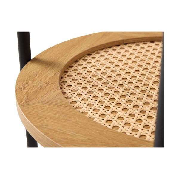 Kulatý odkládací stolek v dekoru dubu ø 50 cm Pensacola – Unique Furniture-image-3